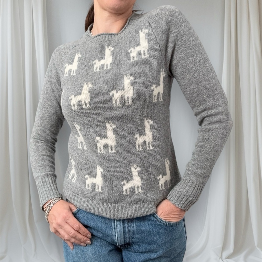 J. Crew Wool LLama Sweater